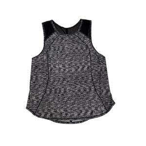 Lululemon Sculpt Tank Top Black Gray Racerback Active Athletic Size Women's 10